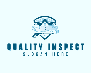 Pressure Washer Housekeeping logo design