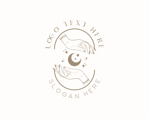 Mystical Moon Hand logo