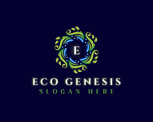 Eco Leaf Fashion logo design