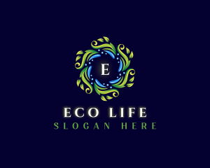 Eco Leaf Fashion logo design