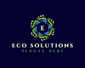 Eco Leaf Fashion logo design