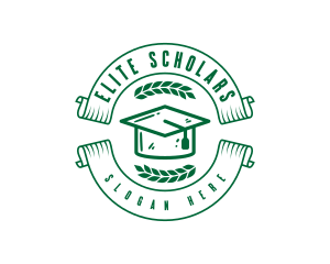 College Degree Graduation Education logo design