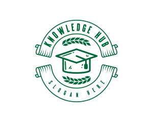 College Degree Graduation Education logo design