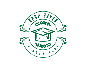 College Degree Graduation Education logo design