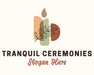 Boho Candle Ceremony  logo design