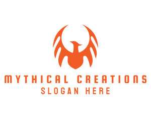 Noble Mythical Phoenix Wing logo design