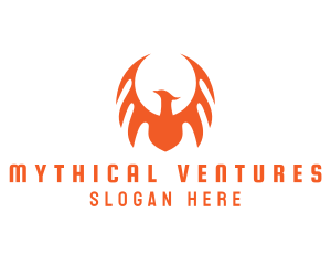 Noble Mythical Phoenix Wing logo design