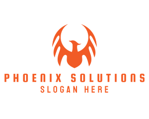 Noble Mythical Phoenix Wing logo design