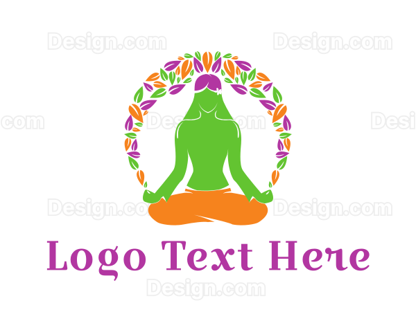 Leaves Yoga Meditation Logo