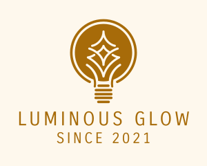 Retro Incandescent Bulb  logo design