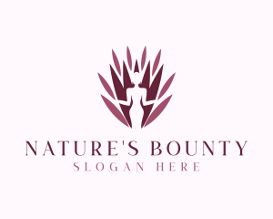 Natural Flower Woman logo design