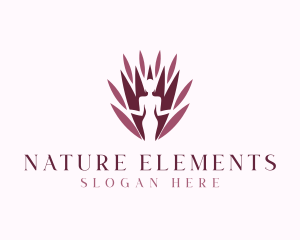 Natural Flower Woman logo design