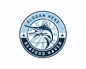 Fisherman Hook Seafood logo design