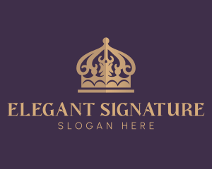 Elegant Noble Crown logo design