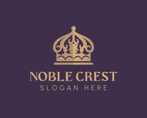 Elegant Noble Crown logo design