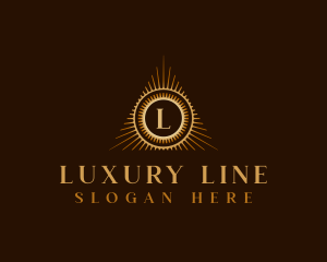 Upscale Luxury Pyramid logo design