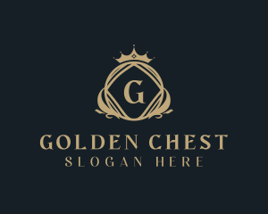 Golden Royal Crown logo design