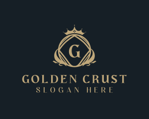 Golden Royal Crown logo design