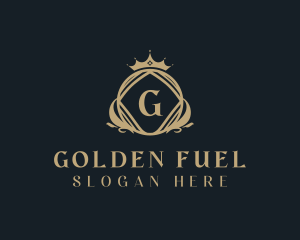 Golden Royal Crown logo design