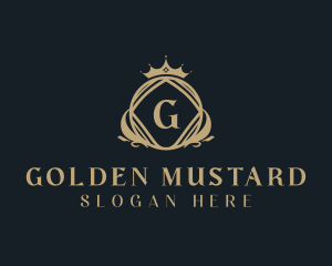 Golden Royal Crown logo design