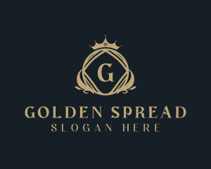 Golden Royal Crown logo design