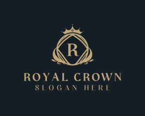 Golden Royal Crown logo design