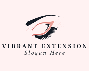 Eyeshadow Makeup Eyelash Fashion logo design