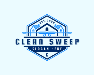 Pressure Cleaning Disinfect logo design