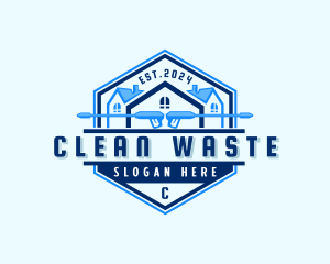 Pressure Cleaning Disinfect logo design