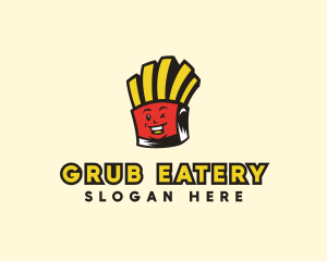 Smiling French Fries logo design