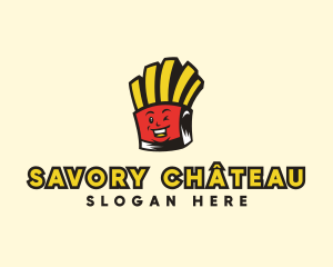 Smiling French Fries logo design