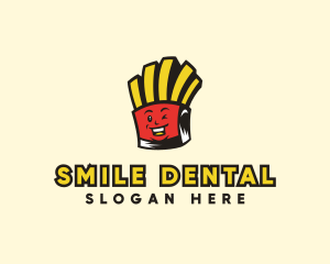 Smiling French Fries logo design