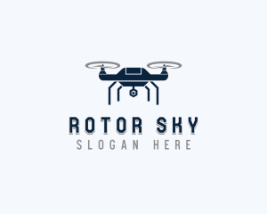 Rotorcraft Aerial Drone  logo design