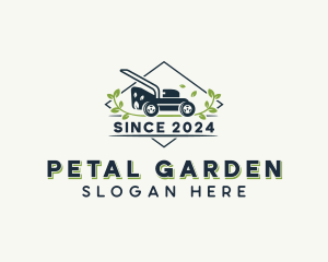 Grass Yard Mower logo design