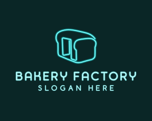 Neon Bread Bakery logo design