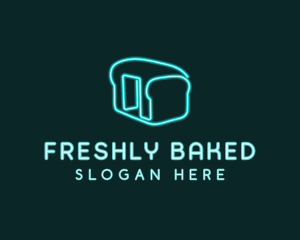 Neon Bread Bakery logo design