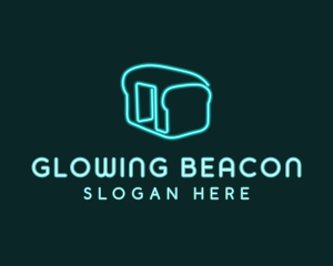 Neon Bread Bakery logo design