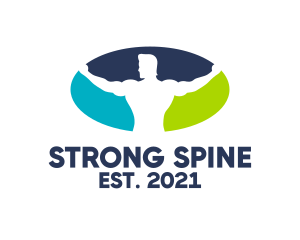 Strong Bicep Physical Exercise  logo design