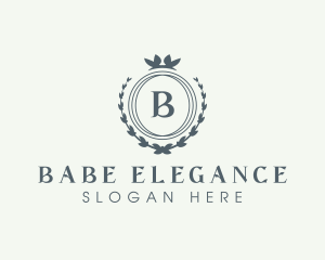 Elegant Wreath Boutique logo design