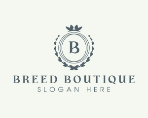 Elegant Wreath Boutique logo design