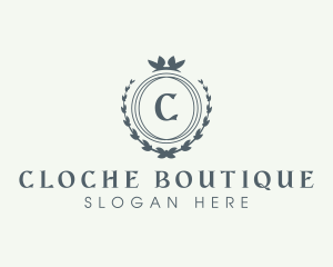 Elegant Wreath Boutique logo design