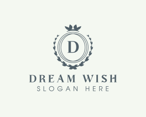 Elegant Wreath Boutique logo design