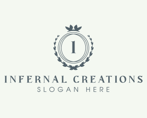 Elegant Wreath Boutique logo design