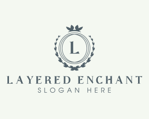 Elegant Wreath Boutique logo design