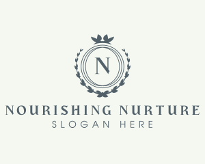 Elegant Wreath Boutique logo design