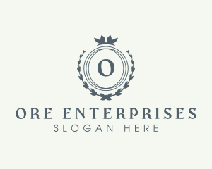 Elegant Wreath Boutique logo design