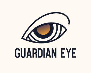 Gold Eye Lens Accuracy logo design