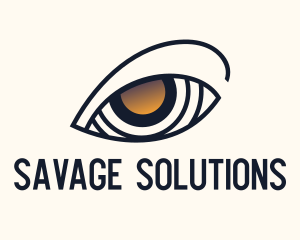 Gold Eye Lens Accuracy logo design