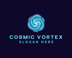 Water Vortex Cooling HVAC logo design