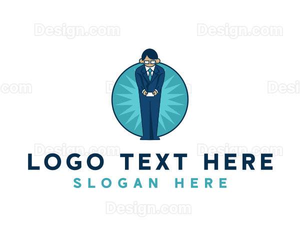 Professional Male Businessman Logo